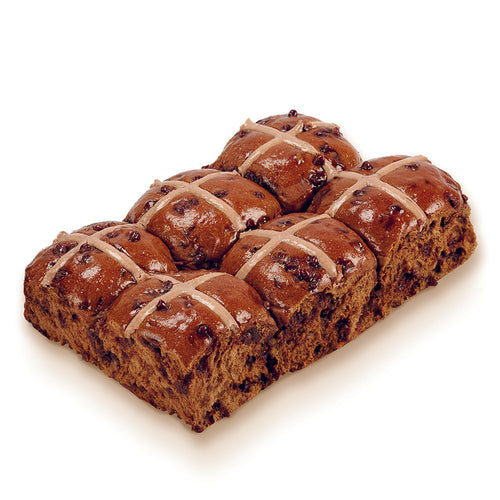 6-Pack Mocha Hot Cross Buns